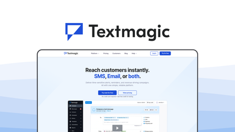 TextMagic a sms marketing tool, featuring pay as you go, two-way sms, international support, bulk messaging, api access.
