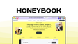 HoneyBook an invoice tool, featuring proposal management, online payments, workflow automation, contract signing, client communication.