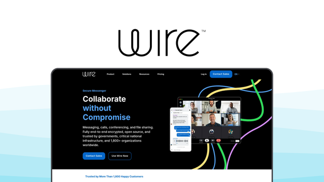 Wire a team communication tool, featuring secure messaging, encrypted calls, file sharing, end-to-end encryption, team collaboration.