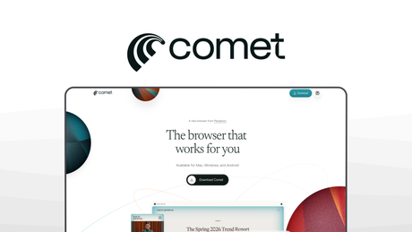 Comet a web browser tool, featuring agentic browsing, perplexity assistant, voice mode, sidebar integration, page summarization.