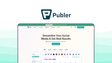 Publer a social media management tool, featuring social media scheduler, link in bio, ai assist tool, analytics & reporting, team collaboration.