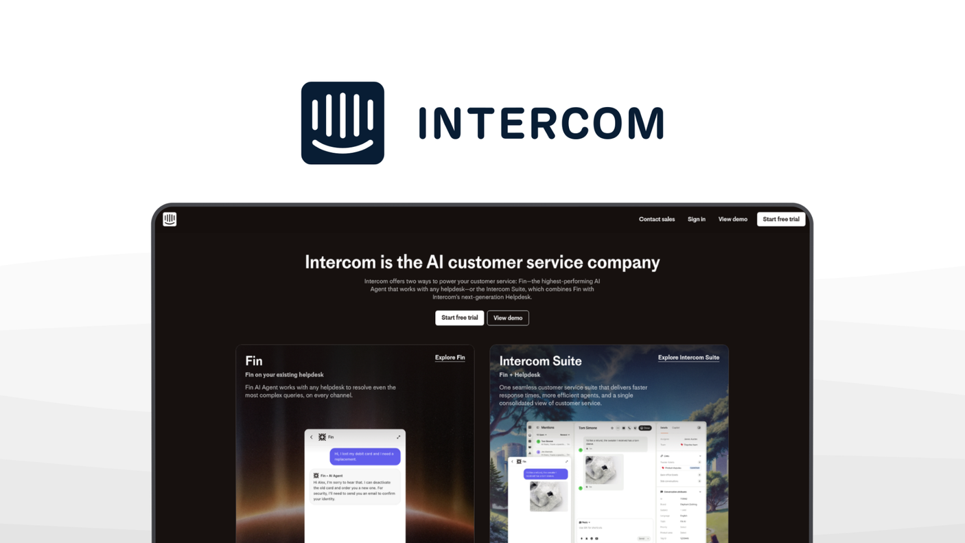 Intercom a help desk tool, featuring business messenger, customizable chatbots, product tours, customer data, apps integration.