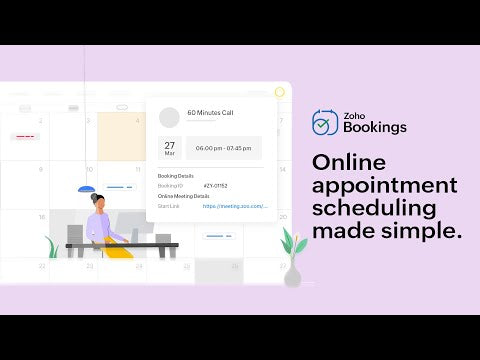 What is Zoho Bookings? Demo & tutorial video.