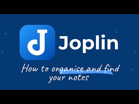 What is Joplin? Demo & tutorial video.