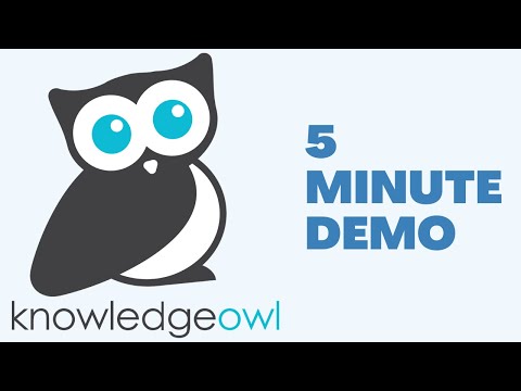 What is KnowledgeOwl? Demo & tutorial video.