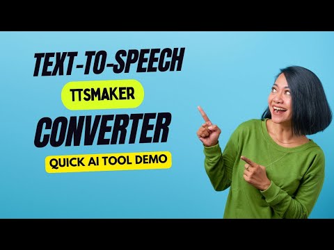 What is TTSMaker? Demo & tutorial video.