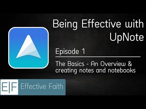 What is UpNote? Demo & tutorial video.
