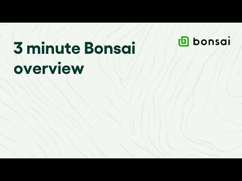 What is Bonsai? Demo & tutorial video.