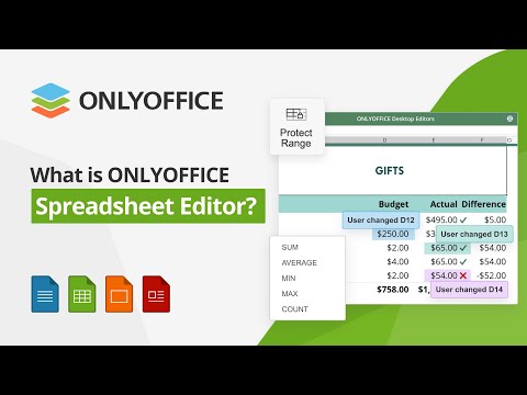 What is OnlyOffice Spreadsheet? Demo & tutorial video.